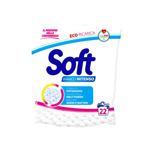 Пральний порошок для прання білих речей Soft Bianco Intenso 22 цикли прання 1.1 кг